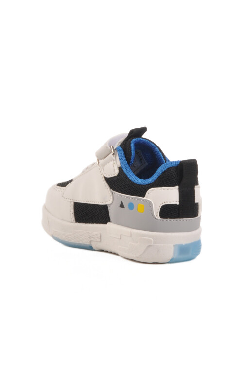 coolWhite Velcro Mesh Lighted Boys Sneakers Legos B