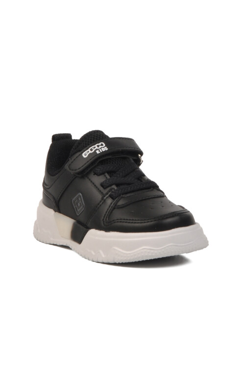 Black Velcro Unisex Kids Sports Shoes 1603 B