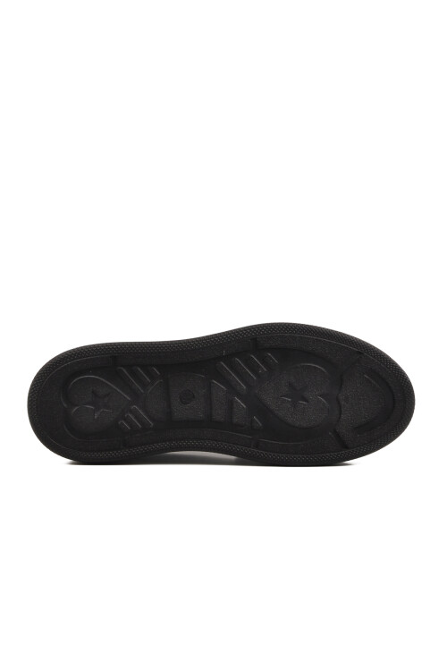 حذاء كاجوال نسائي من الكتان الأسود الفاتح 261195 Z