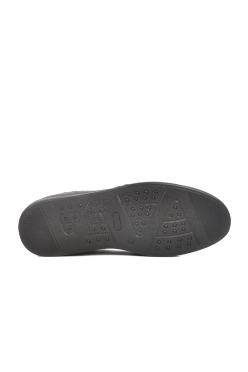 Siyah Hakiki Deri Erkek Casual Ayakkabı Kacper M