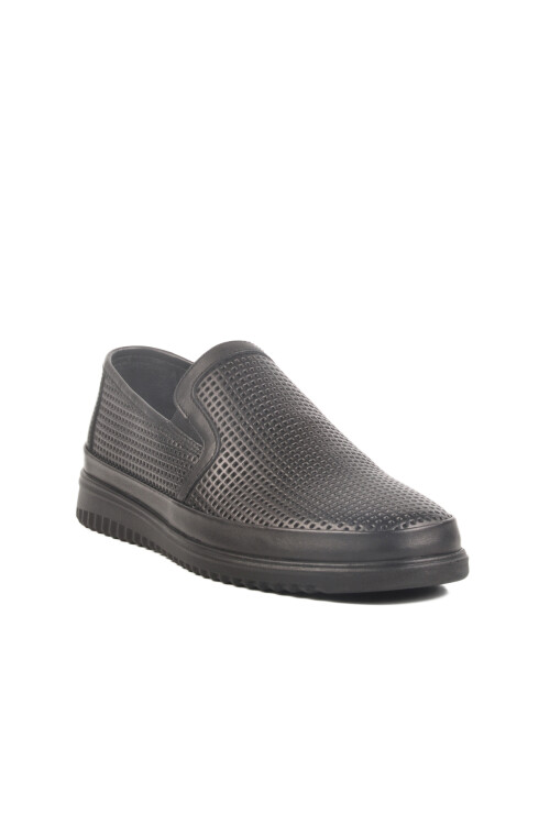 Black Genuine Leather Mens Casual Shoes LO2070-C200 M