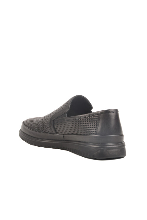 Black Genuine Leather Mens Casual Shoes LO2070-C200 M