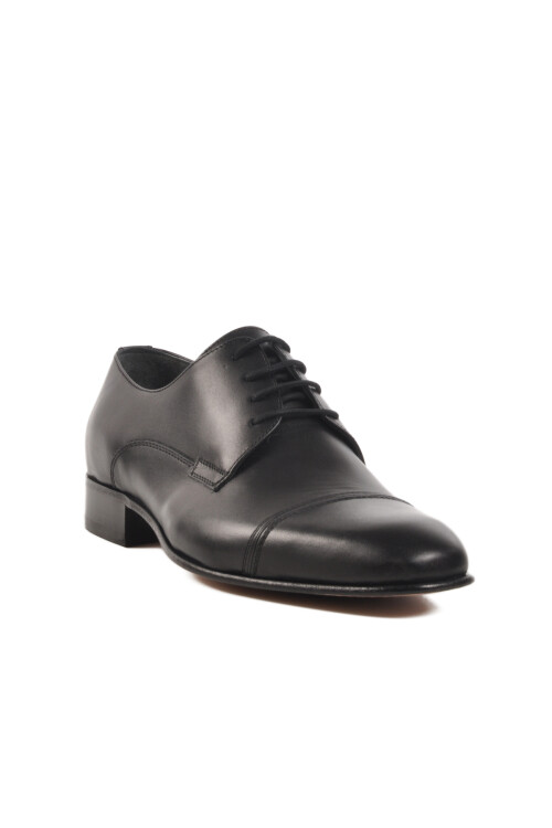 Siyah Hakiki Deri Erkek Klasik Ayakkabı 00624 M