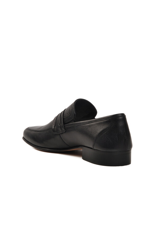 Siyah Hakiki Deri Erkek Klasik Ayakkabı 00881 M