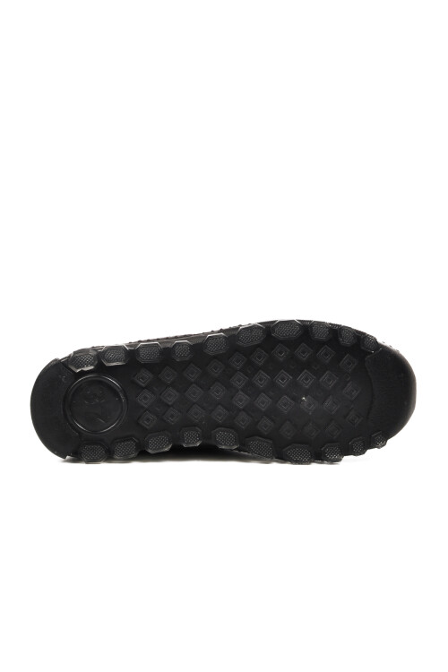 حذاء كاجوال نسائي من الجلد الطبيعي باللون الأسود 0002 Z