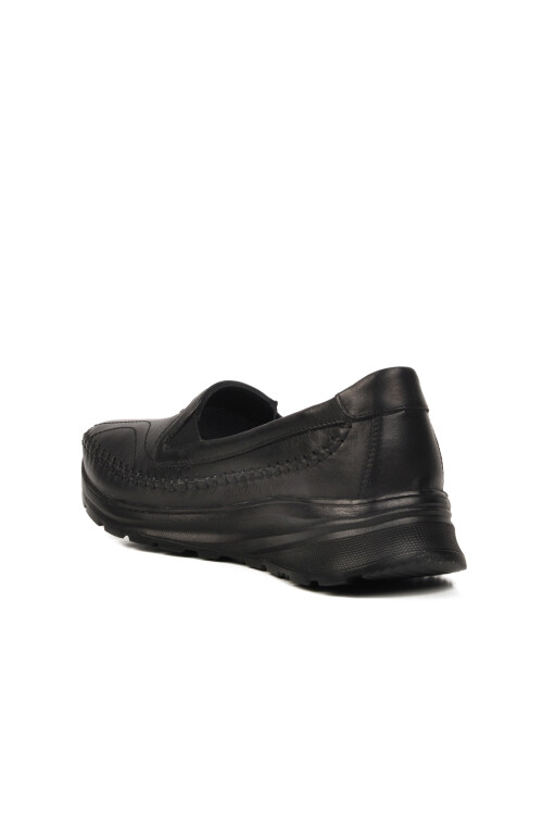 Black Genuine Leather Womens Casual Shoes 0023 Z