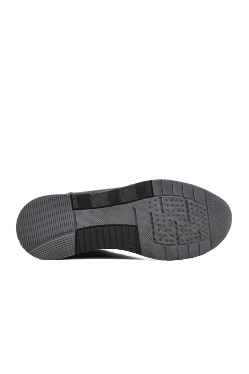 Black Genuine Leather Anatomic Womens Casual Shoes AY385 Z