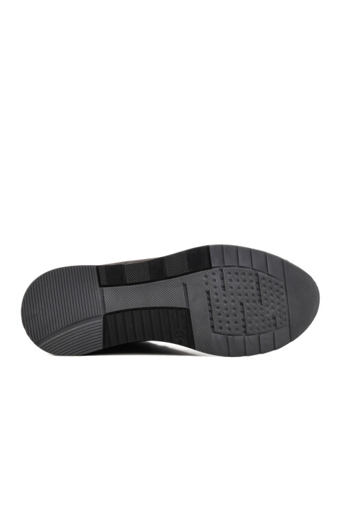 حذاء كاجوال نسائي تشريحي من الجلد الطبيعي باللون الأسود AY387 Z