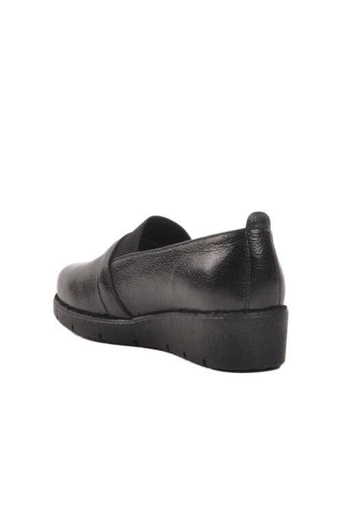 Black Genuine Leather Womens Casual Shoes BB0114 Z