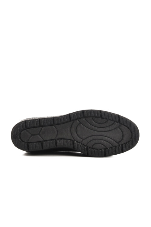 Siyah Hakiki Deri Kadın Casual Ayakkabı BB095 Z