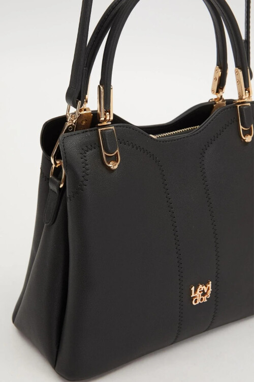 حقيبة يد وحقيبة كتف نسائية سوداء 930203