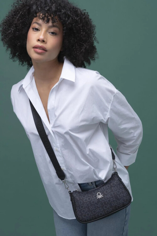 Black Womens Hand and Shoulder Bag BNT-1291