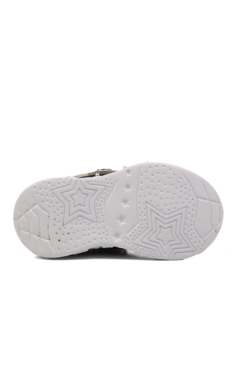 Black Red Velcro Lightweight Unisex Kids Sneakers Ruffon B