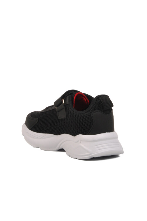 Black Red Mesh Velcro Boys Sneakers Ruffon P