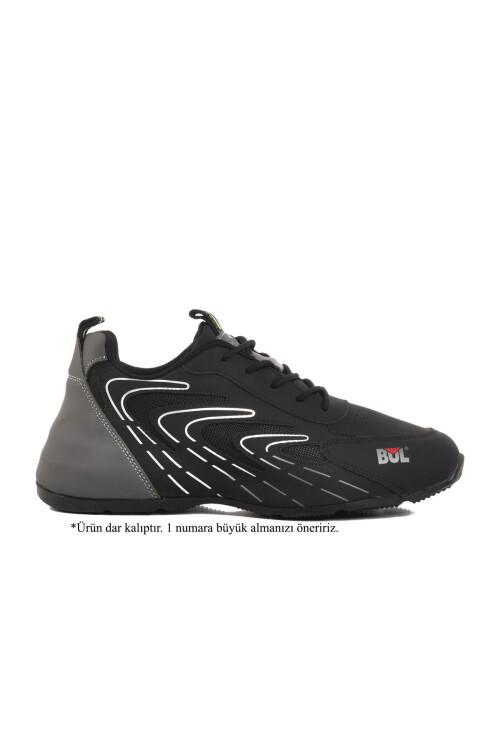 Siyah Memory Foam Dar Kalıp Hafif Erkek Spor Ayakkabı 250443 M