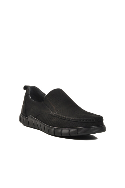 Black Nubuck Genuine Leather Mens Casual Shoes 994-1 M