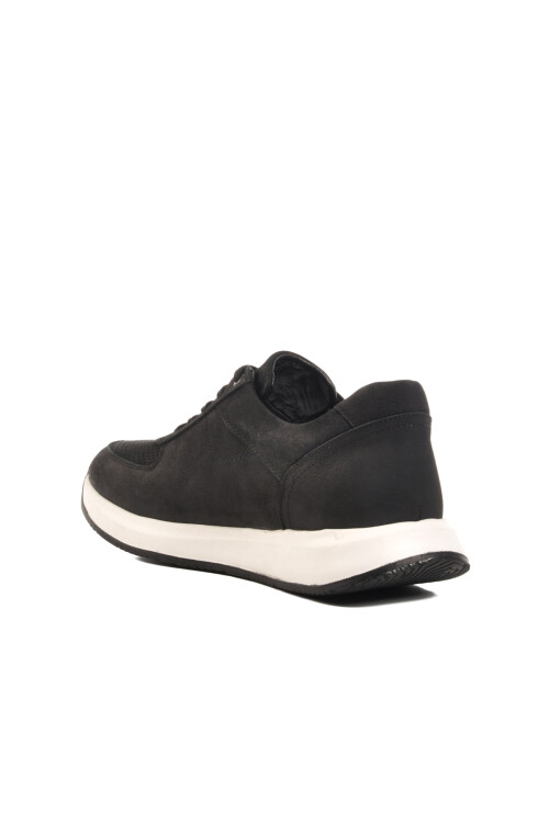 Siyah Nubuk Hakiki Deri Erkek Casual Ayakkabı Vadoo M