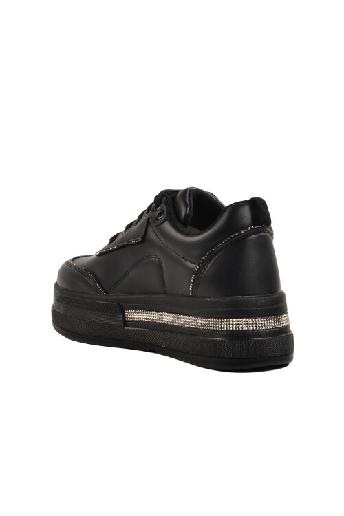 Black High Sole Womens Sneakers 1182 Z