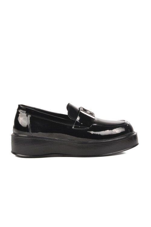 Black Patent Leather Wide-Mould Mens Classic Shoes Premium 2127 M