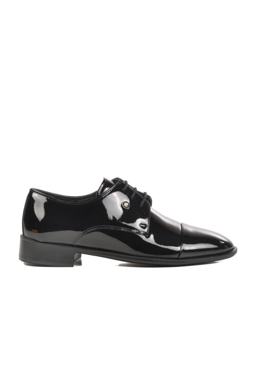 Black Patent Leather Genuine Leather Mens Classic Shoes 70K28 M