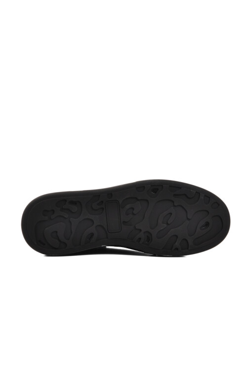 Black Genuine Leather Mens Sneakers 152-21028 M