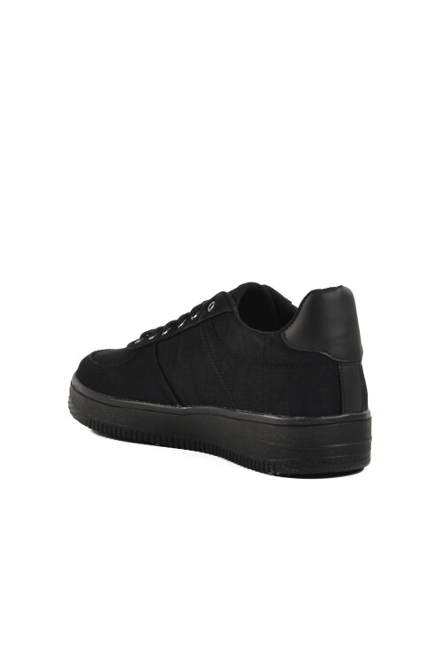 Black Linen Lightweight Mens Casual Shoes 123 M
