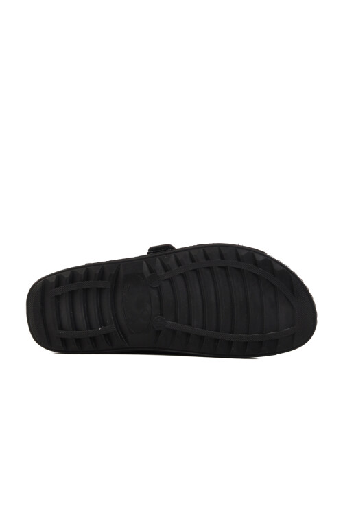 Black Double-Strap Lightweight Mens Slippers 80-004 M
