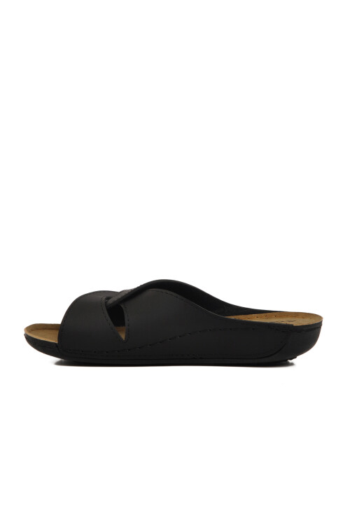 Black Lightweight Womens Slippers 08-001 Z