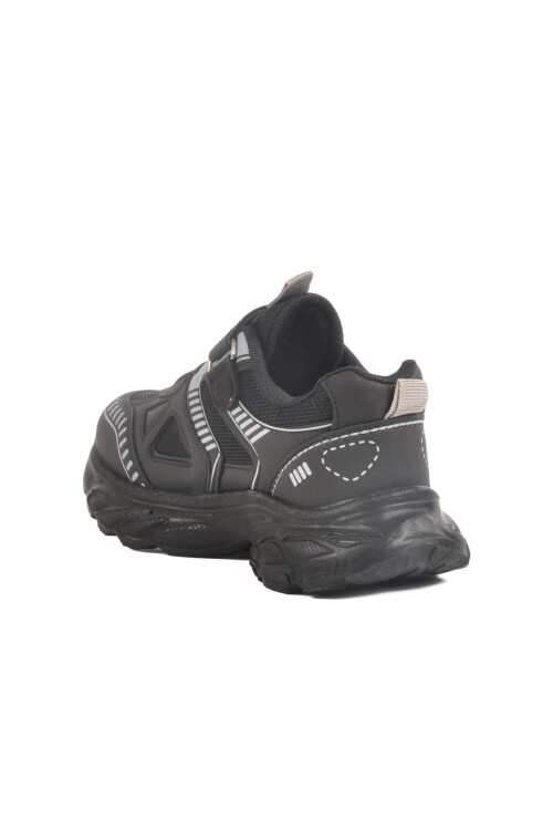 Black Velcro Mesh Unisex Childrens Sports Shoes 1500 F