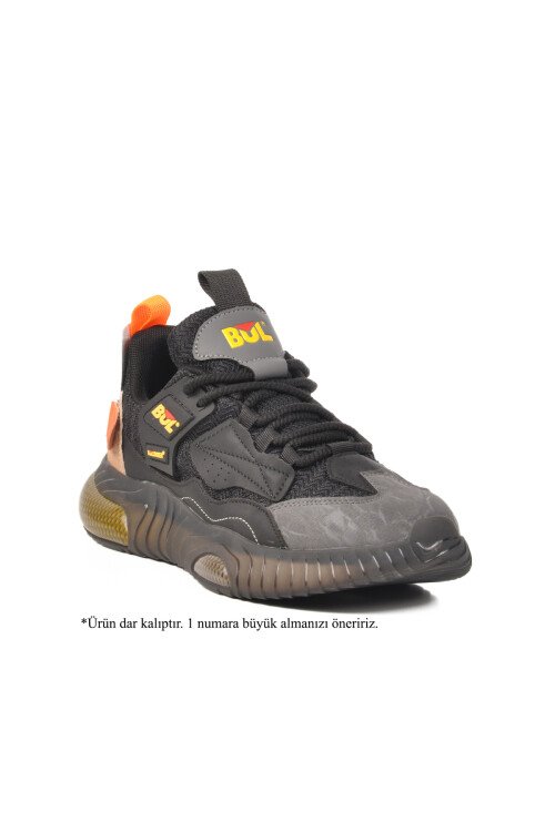 Black Narrow-Fit Memory Foam Mens Sneakers 241378 M