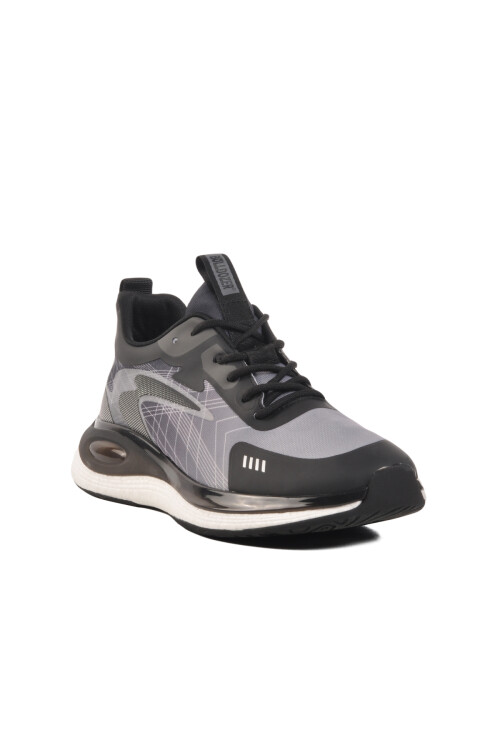 Black Memory Foam Lightweight Flexible Mens Sneakers 250421 M