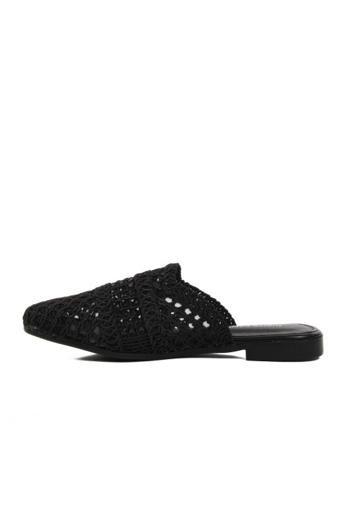 Pierre CardinSiyah Triko Hafif Önü Kapalı Kadın Terlik PC-54712 Z