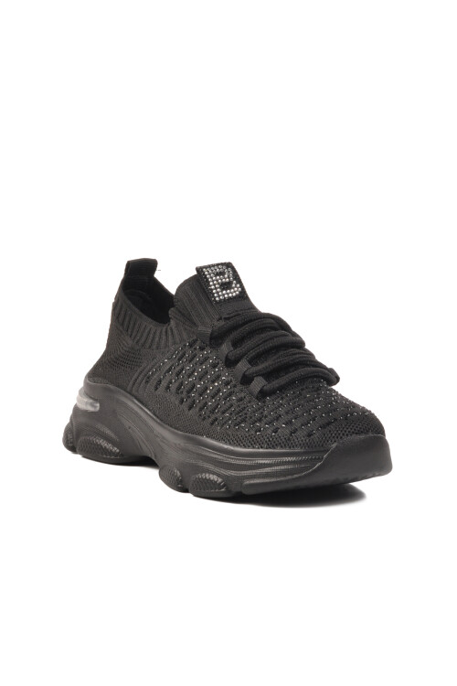 Siyah Triko Hafif Kadın Spor Ayakkabı Lexa 130 G