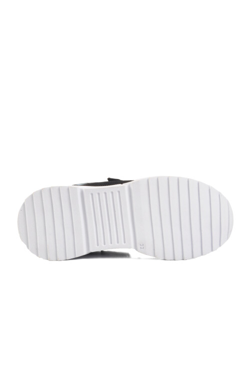 Black Orange Velcro Mesh Lightweight Boys Sneakers 2320 F