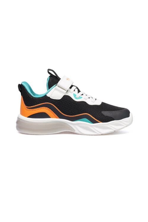 Black Velcro Mesh Lightweight Unisex Childrens Sports Shoes 900732 Hml Jojo Jr