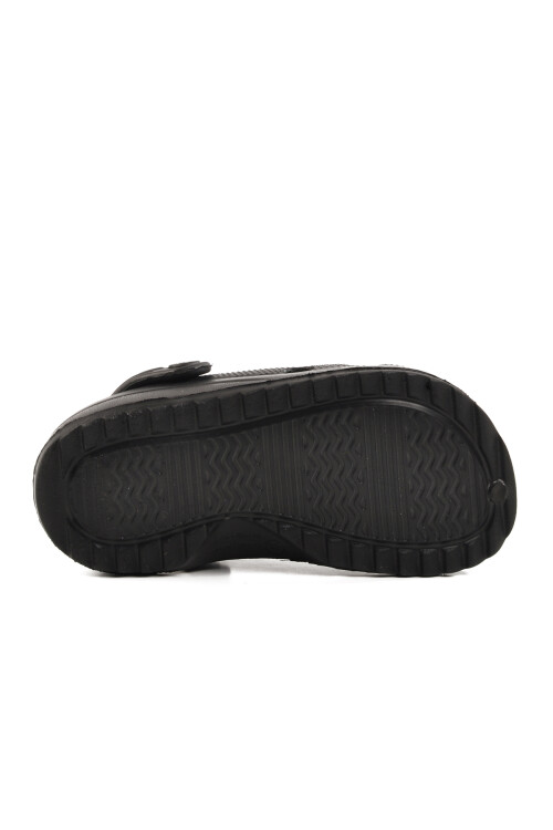 Black Lightweight Girls Sabo Slippers 205 F
