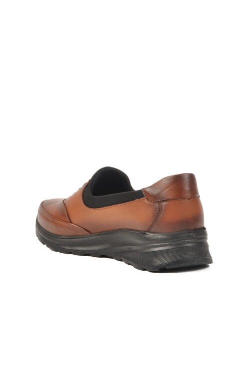 Tan Genuine Leather Womens Casual Shoes 0044 Z