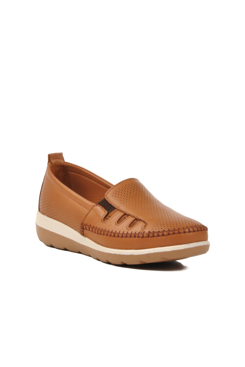 Taba Hakiki Deri Anatomik Kadın Casual Ayakkabı Z110 Z