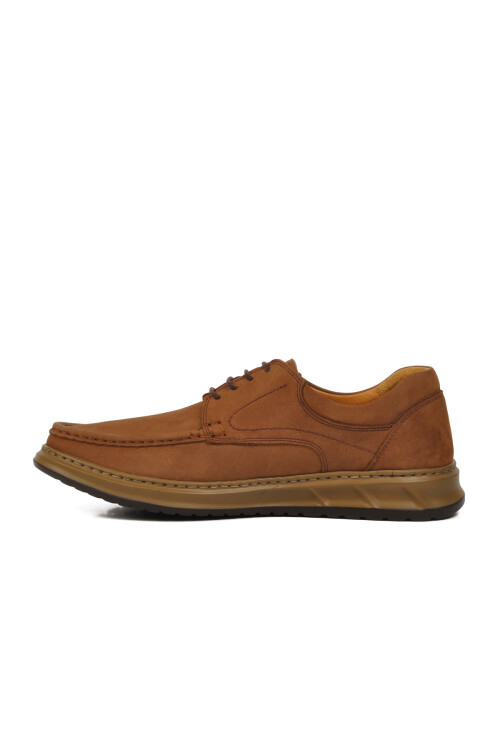 Tan Nubuck Anatomical Genuine Leather Mens Casual Shoes 707 M