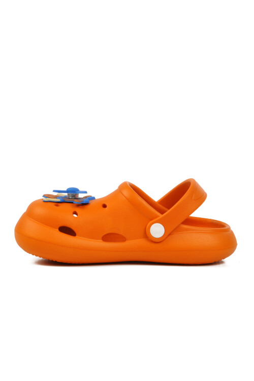 Orange Girls Sabo Slippers Kid F