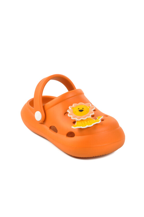 Orange Girls Sabo Slippers Kid P