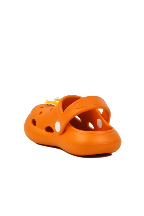 Orange Girls Sabo Slippers Kid P