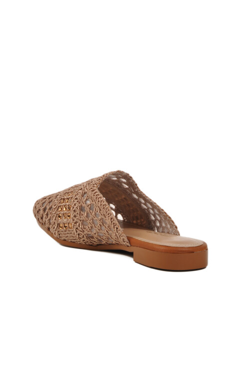 Vizon Triko Hafif Önü Kapalı Kadın Terlik PC-54712 Z