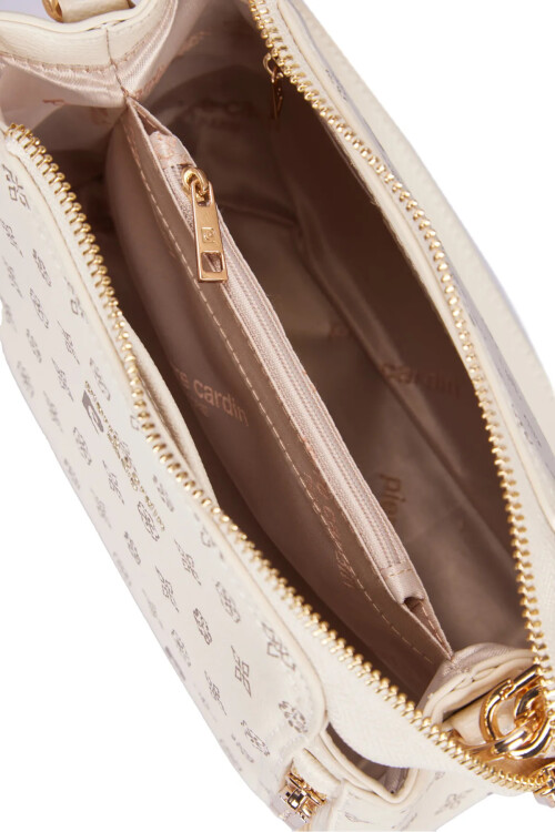 Beige Womens Shoulder Bag 05PC25Y10320-MN