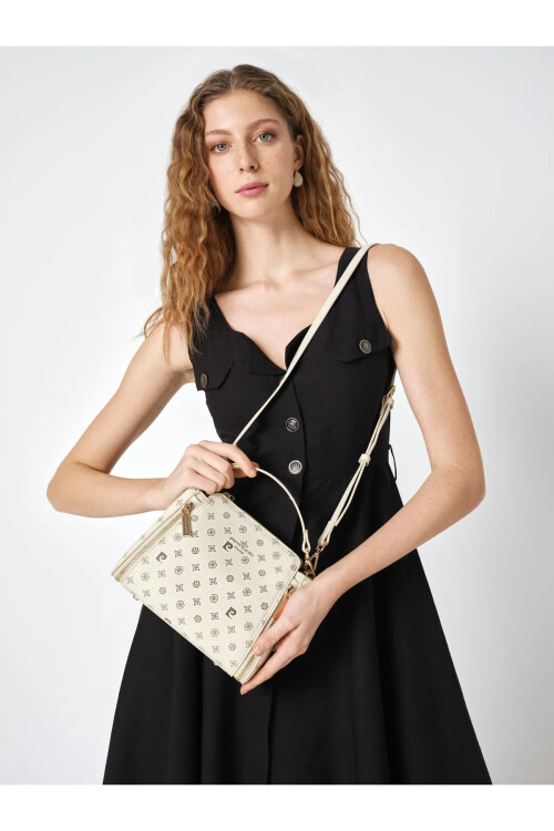 Beige Womens Shoulder Bag 05PC25Y10320-MN