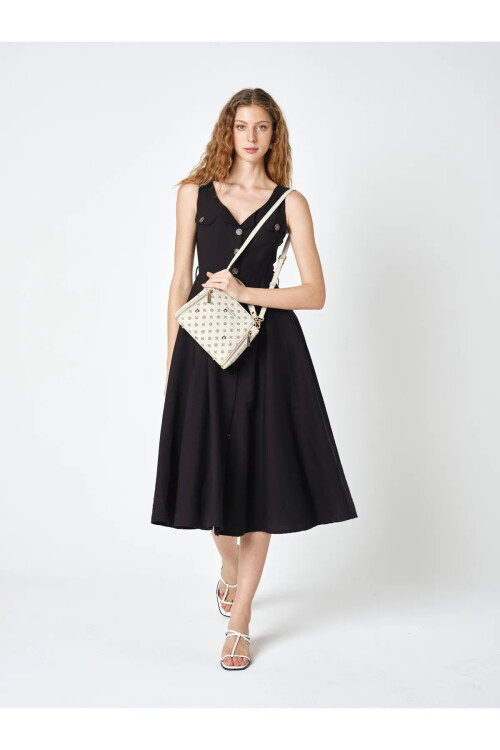 Beige Womens Shoulder Bag 05PC25Y10320-MN