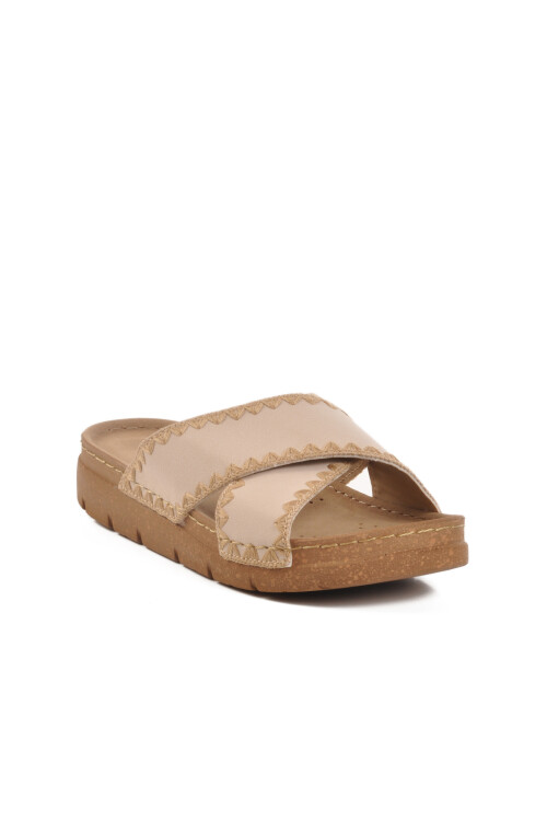 Beige Anatomic Womens Slippers 117.014 Z