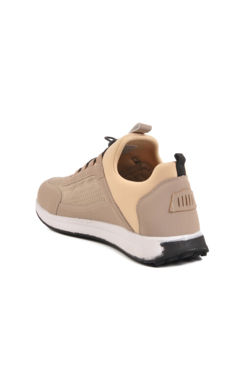 Bej Tekstil Hafif Esnek Erkek Spor Ayakkabı 166 M