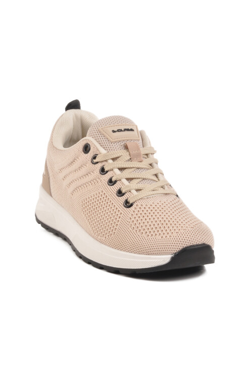 Bej Fileli Hafif Unisex Spor Ayakkabı 2303 G