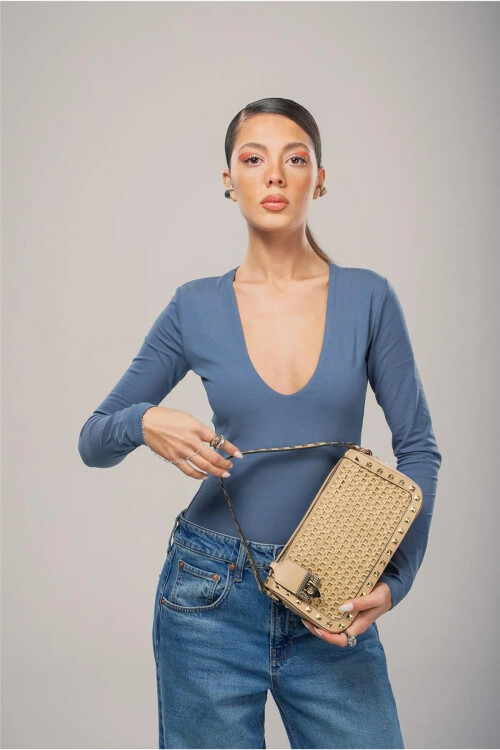 Bej  Kadın El ve Omuz Çantası 17961